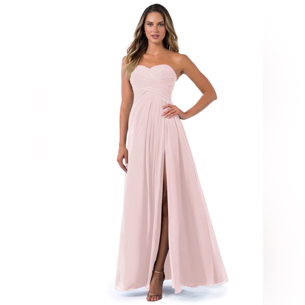 Azazie Arabella Allure dress in Blushing Pink